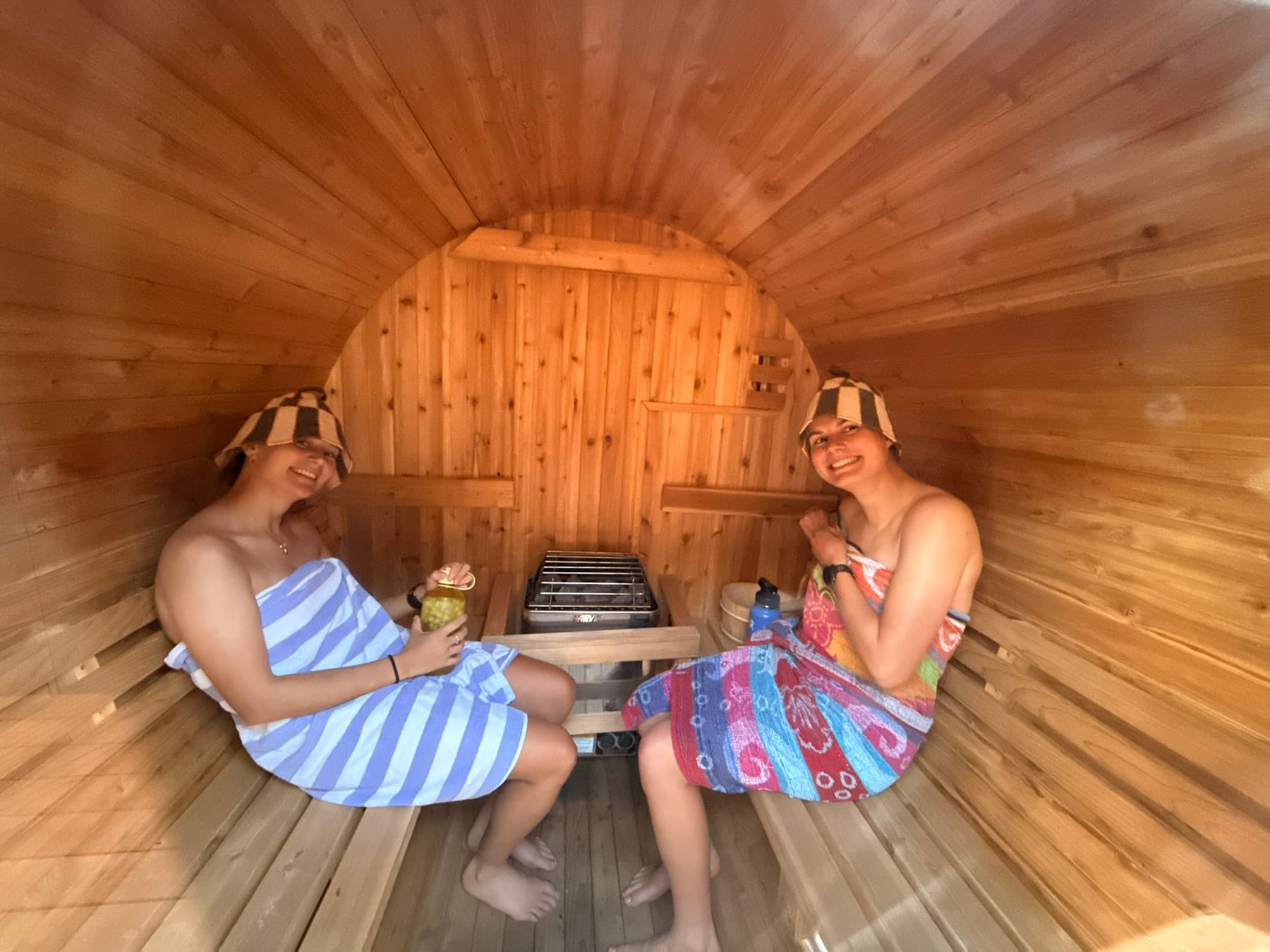 Sauna time in Truckee