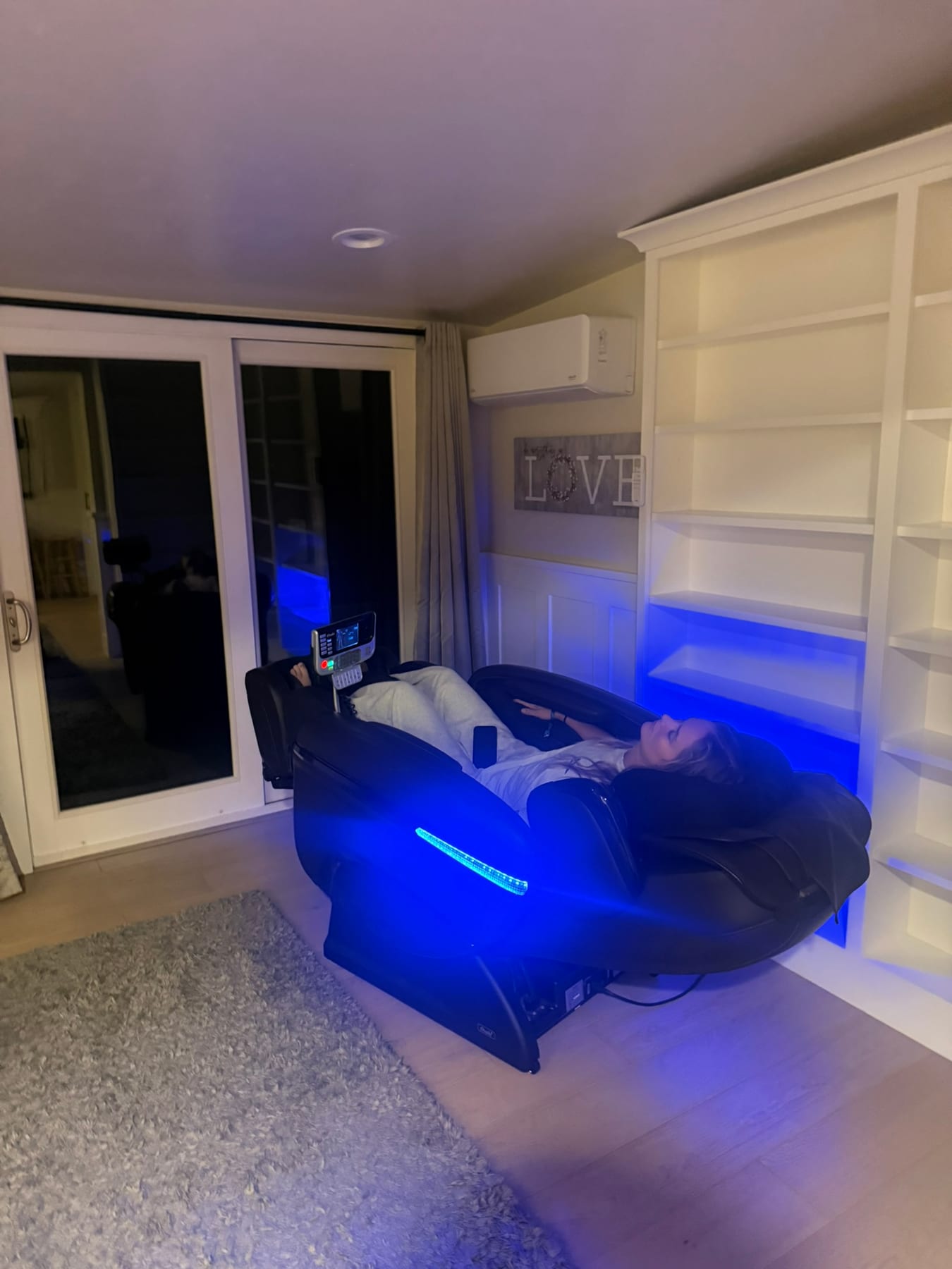 Massage chair in the Colfax house